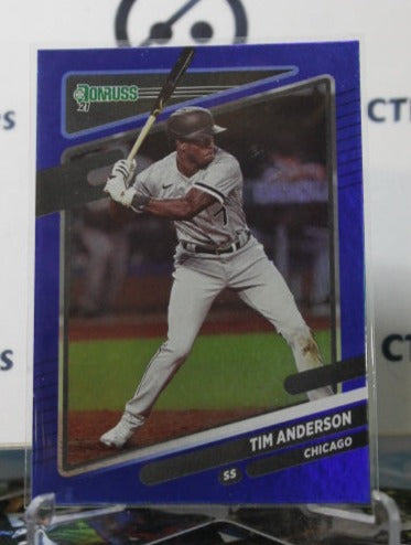 2021 PANINI DONRUSS TIM ANDERSON # 178 BLUE HOLO CHICAGO WHITE SOX BASEBALL