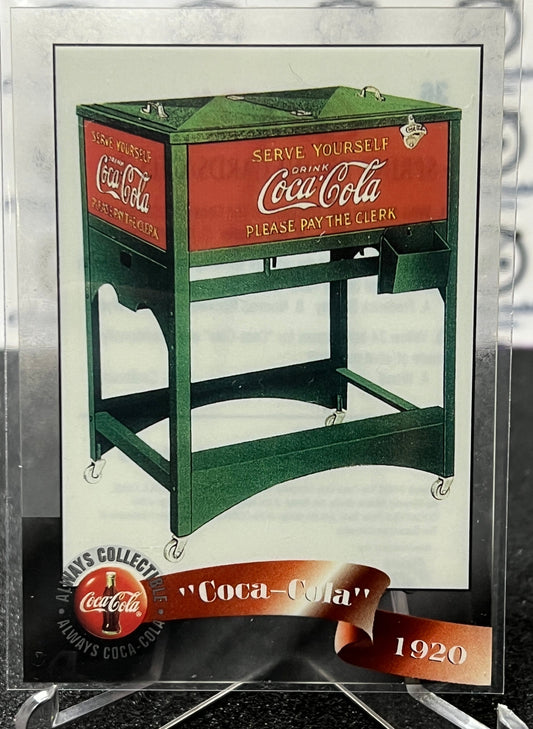 1996 COCA-COLA  SPRINT CELL CARD # 36 ALWAYS COLLECTABLE DISPENSER COKE AD