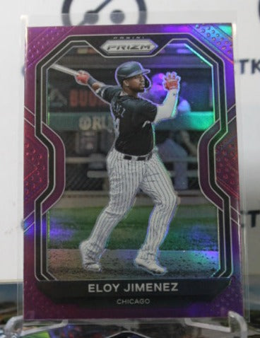 2021 PANINI PRIZM ELOY JIMENEZ # 63 PURPLE PRIZM CHICAGO WHITE SOX BASEBALL