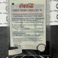 1996 COCA-COLA  SPRINT CELL CARD # 36 ALWAYS COLLECTABLE DISPENSER COKE AD