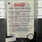 1996 COCA-COLA  SPRINT CELL CARD # 39 ALWAYS COLLECTABLE DISPENSER COKE AD