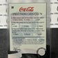 1996 COCA-COLA  SPRINT CELL CARD # 37 ALWAYS COLLECTABLE DISPENSER COKE AD