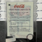 1996 COCA-COLA  SPRINT CELL CARD # 38 ALWAYS COLLECTABLE DISPENSER COKE AD