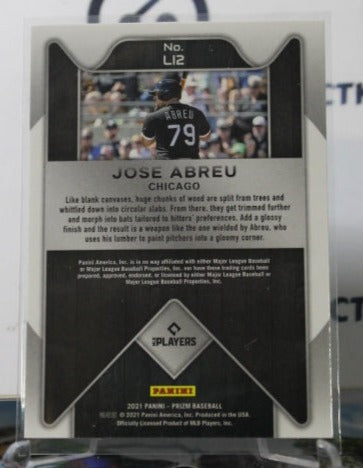 2021 PANINI PRIZM JOSE ABREU # L12 LUMBER INC. CHICAGO WHITE SOX BASEBALL