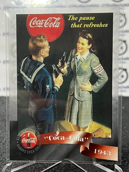 1996 COCA-COLA  SPRINT CELL CARD # 10 ALWAYS COLLECTABLE ARMED FORCES COKE AD