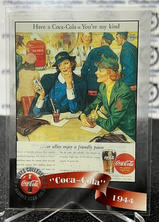 1996 COCA-COLA  SPRINT CELL CARD # 8 ALWAYS COLLECTABLE ARMED FORCES COKE AD