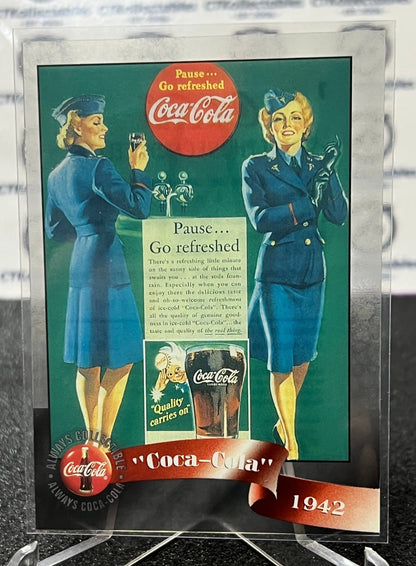 1996 COCA-COLA  SPRINT CELL CARD # 7 ALWAYS COLLECTABLE ARMED FORCES COKE AD