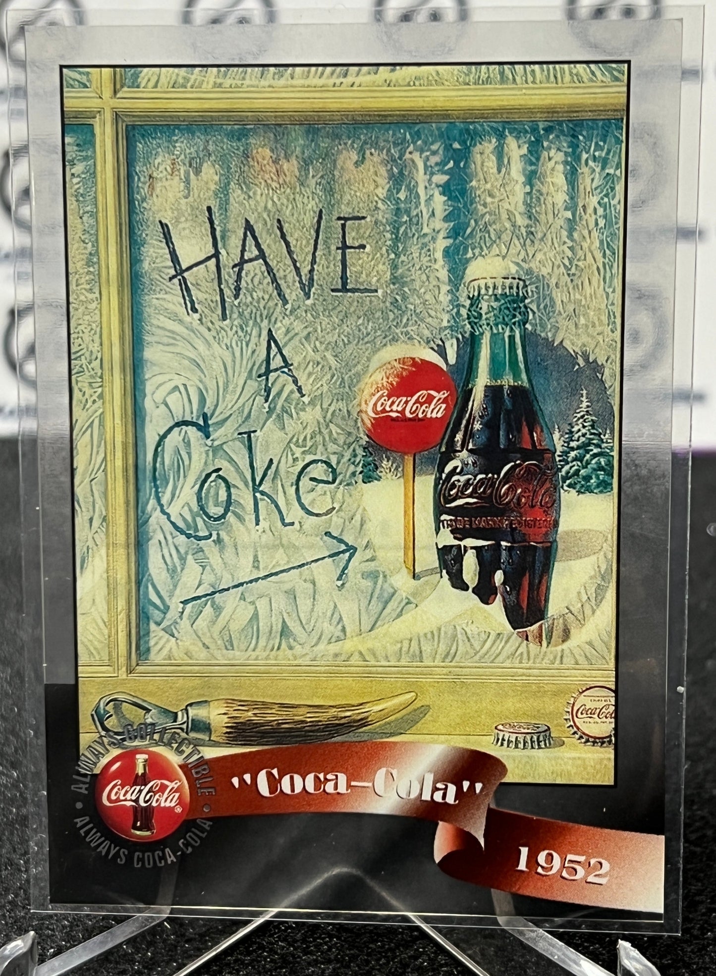 1996 COCA-COLA  SPRINT CELL CARD # 24 ALWAYS COLLECTABLE  COKE AD 1952