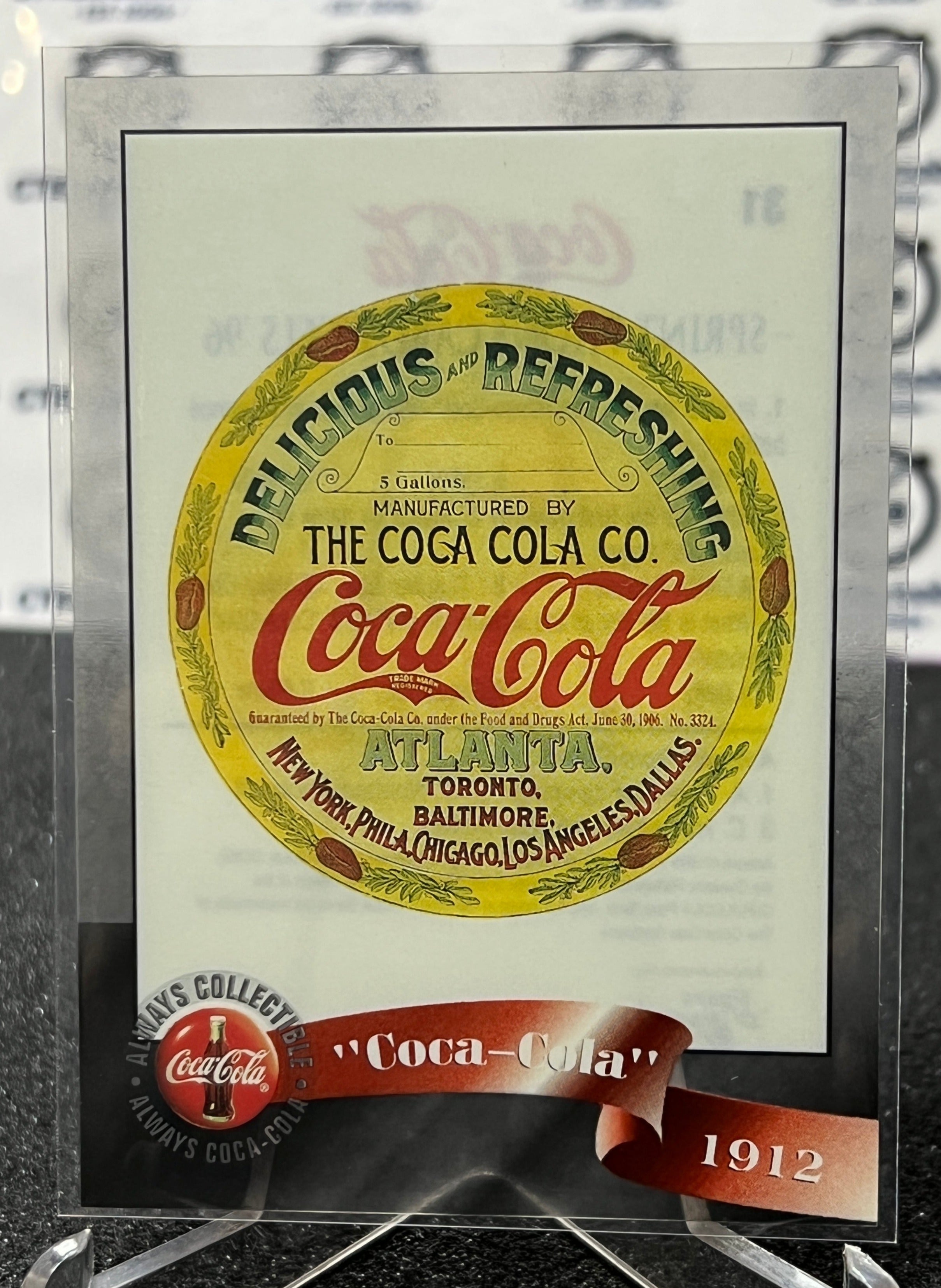 Cola Cell 1996 COCA-COLA SPRINT CELL CARD # 31 ALWAYS COLLECTABLE COKE AD 1912 ...