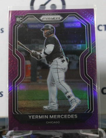 2021 PANINI PRIZM YERMIN MERCEDES # 98 PURPLE PRIZM ROOKIE CHICAGO WHITE SOX BASEBALL