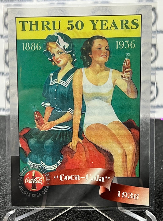 1996 COCA-COLA  SPRINT CELL CARD # 27 ALWAYS COLLECTABLE CALENDAR GIRL COKE AD 1936