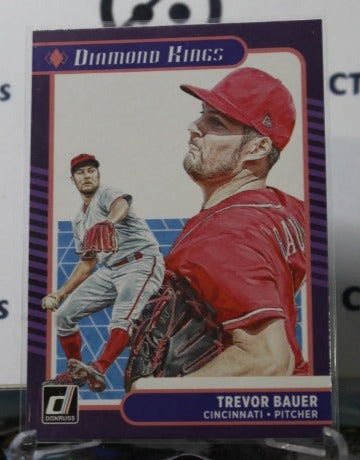 2021 PANINI DONRUSS DIAMOND KINGS TREVOR BAUER # 23 CINCINNATI REDS BASEBALL