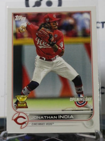 2022 TOPPS OPENING DAY JONATHAN INDIA # 40 ALL STAR ROOKIE CINCINNATI REDS BASEBALL