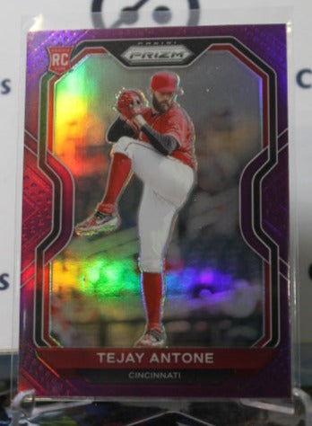 2021 PANINI PRIZM TEJAY ANTONE # 207 PURPLE PRIZM ROOKIE CINCINNATI REDS BASEBALL