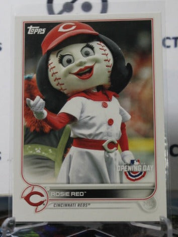 2022 TOPPS OPENING DAY ROSIE RED # M-4 MASCOT CINCINNATI REDS BASEBALL