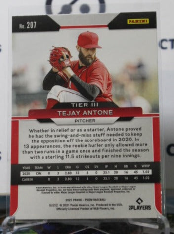 2021 PANINI PRIZM TEJAY ANTONE # 207 ROOKIE CINCINNATI REDS BASEBALL