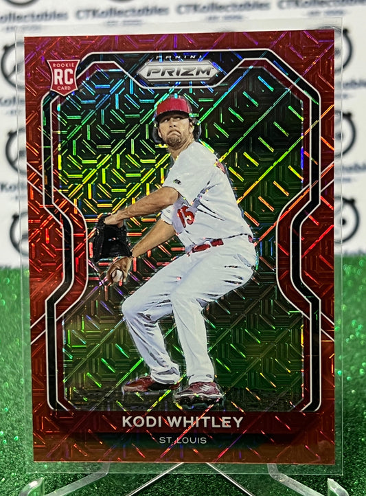 2021 PANINI PRIZM KODI WHITLEY # 104 ROOKIE RED PRIZM  ST. LOUIS CARDINALS  BASEBALL