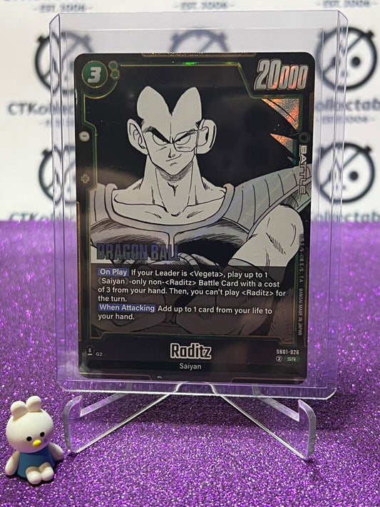 DRAGON BALL SUPER MANGA BOOSTER RADITZ SAIYAN # SB01-026 SR FOIL CARD 2025