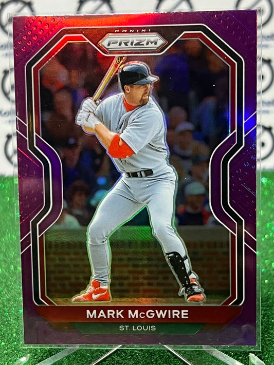 2021 PANINI PRIZM MARK McGWIRE # 58 PURPLE PRIZM  ST. LOUIS CARDINALS  BASEBALL