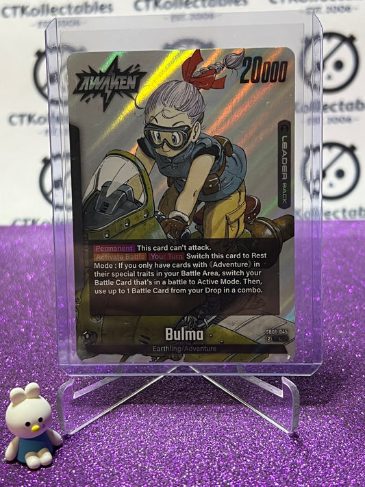 DRAGON BALL SUPER MANGA BOOSTER BULMO EARTHING/ADVENTURE # SB01-045 L FOIL CARD 2025