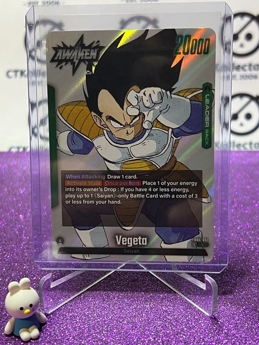 DRAGON BALL SUPER MANGA BOOSTER VEGETO SAIYAN # FB04-051 L FOIL CARD 2025
