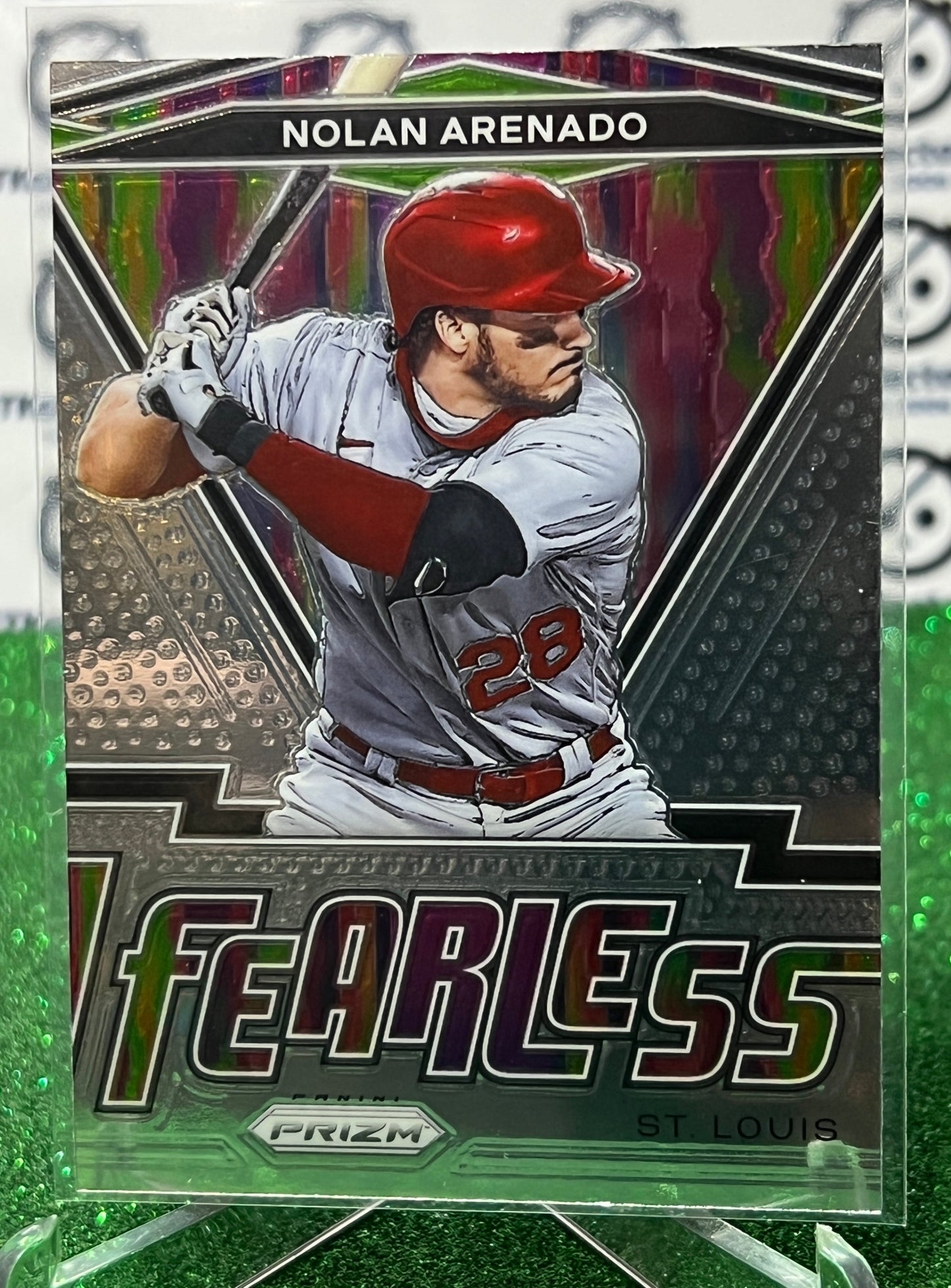 2021 PANINI PRIZM NOLAN ARENADO # FR-16 FEARLESS  ST. LOUIS CARDINALS  BASEBALL