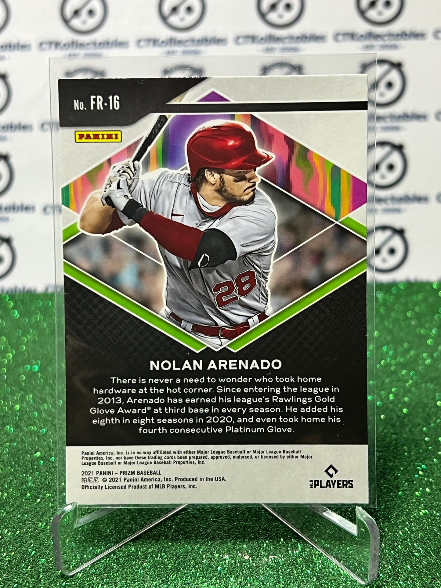 2021 PANINI PRIZM NOLAN ARENADO # FR-16 FEARLESS  ST. LOUIS CARDINALS  BASEBALL