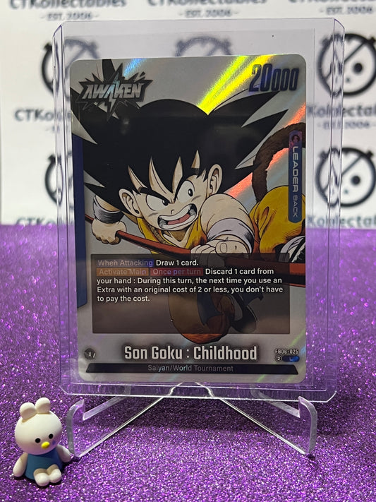 DRAGON BALL SUPER MANGA BOOSTER SON GOKU : CHILDHOOD # FB06-025 L FOIL CARD 2025