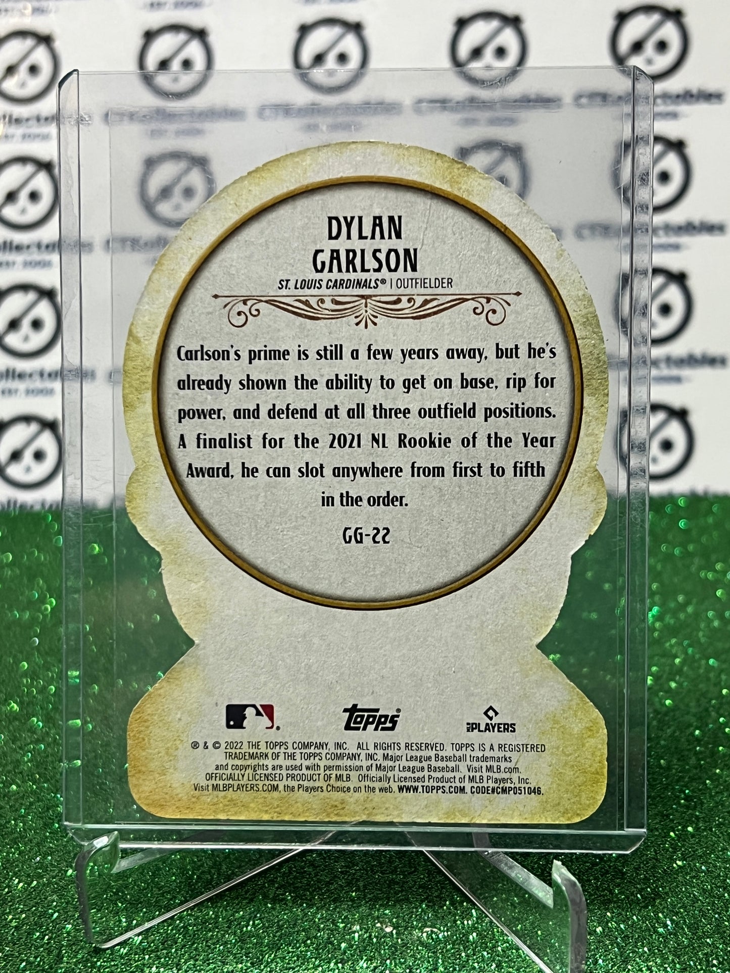 2022 TOPPS GYPSY QUEEN DYLAN CARLSON # CG-22 DIE CUT ST. LOUIS CARDINALS  BASEBALL