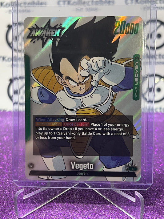 DRAGON BALL SUPER MANGA BOOSTER VEGETO SAIYAN # FB04-051 L FOIL CARD 2025