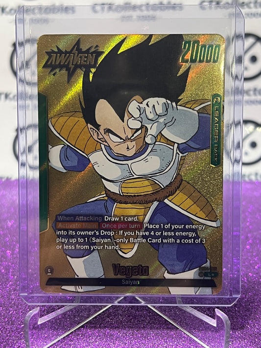 DRAGON BALL SUPER MANGA BOOSTER VEGETA SAIYAN # FB04-051 L GOLD FOIL CARD 2025
