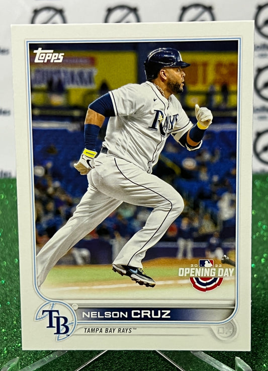 2022 TOPPS OPENING DAY NELSON CRUZ # 110 TAMPA BAY RAYS BASEBALL