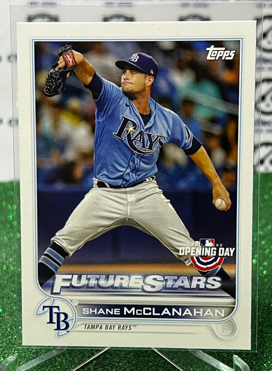 2022 TOPPS OPENING DAY SHANE McCLANAHAN # 41 FUTURE STARS TAMPA BAY RAYS BASEBALL