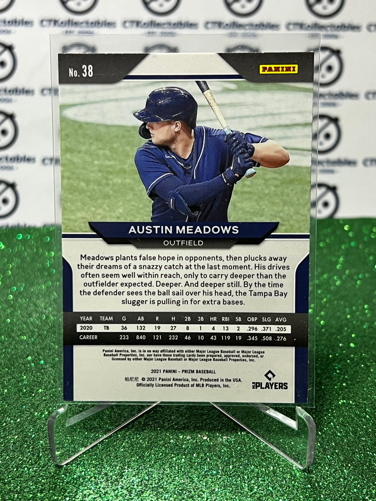 2021 PANINI PRIZM AUSTIN MEADOWS # 38 TAMPA BAY RAYS BASEBALL