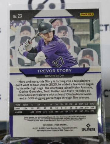 2021 PANINI PRIZM TREVOR STORY # 23 COLORADO ROCKIES  BASEBALL