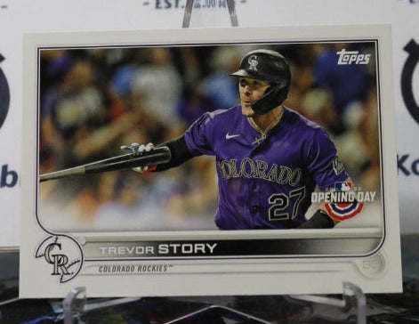 2022 TOPPS OPENING DAY TREVOR STORY # 177  COLORADO ROCKIES  BASEBALL