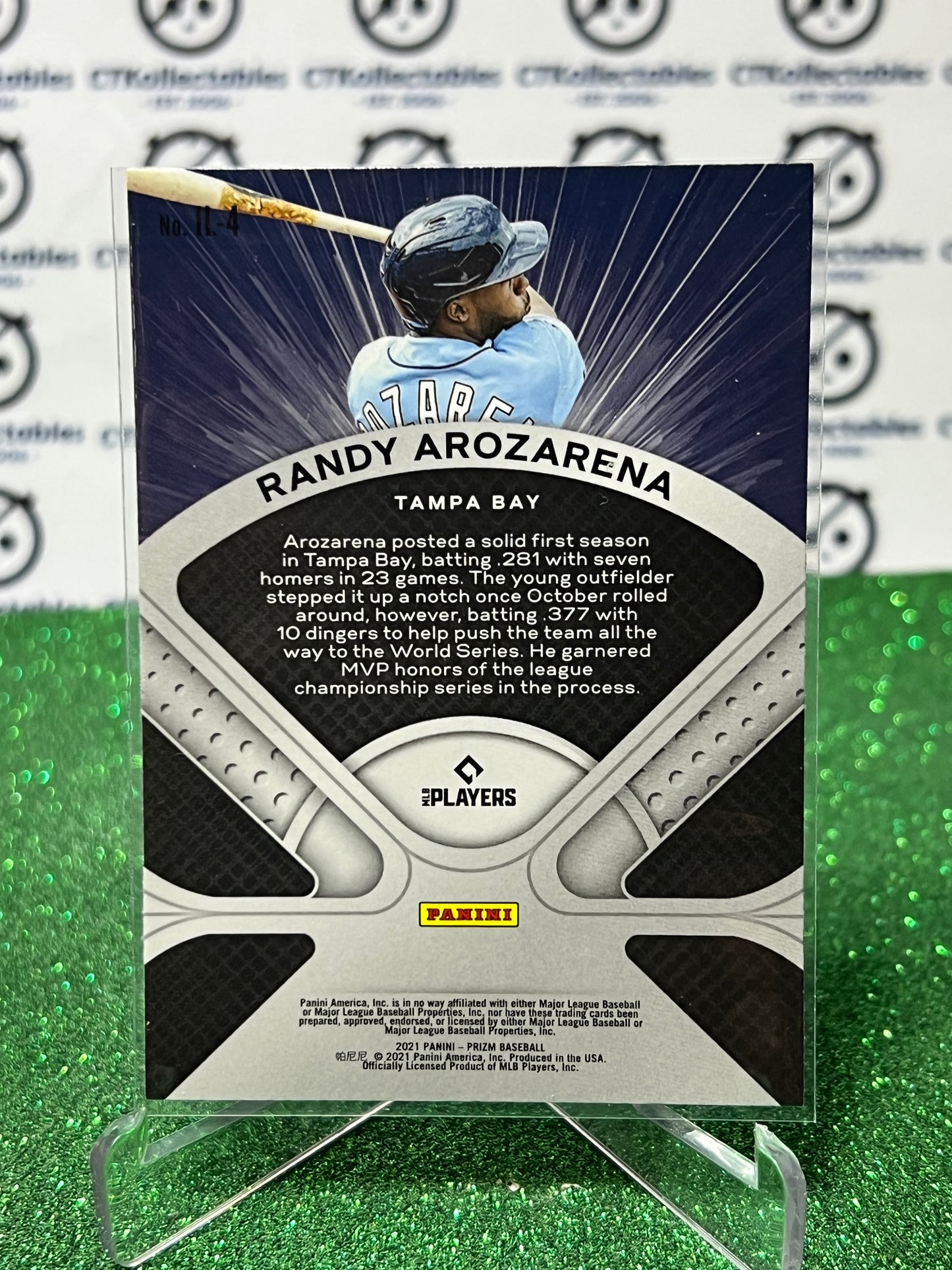 2021 PANINI PRIZM RANDY AROZARENA # IL-4 ILLUMINATION  TAMPA BAY RAYS BASEBALL