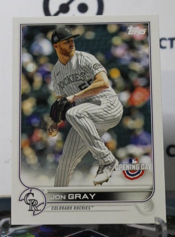 2022 TOPPS OPENING DAY JON GRAY # 209  COLORADO ROCKIES  BASEBALL