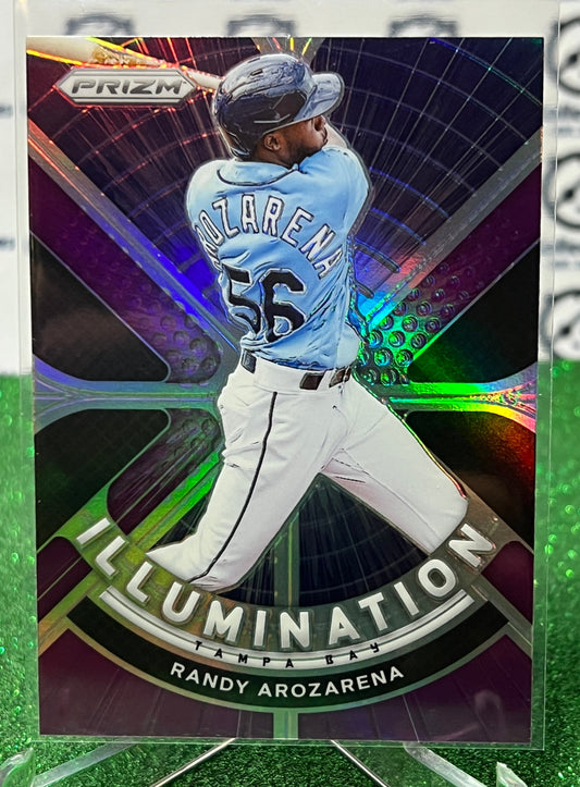 2021 PANINI PRIZM RANDY AROZARENA # IL-4 ILLUMINATION PURPLE PRIZM TAMPA BAY RAYS BASEBALL