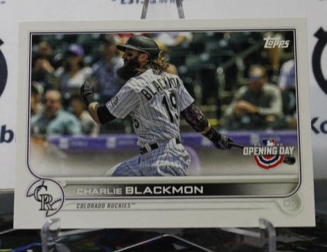 2022 TOPPS OPENING DAY CHARLIE BLACKMON # 96 COLORADO ROCKIES  BASEBALL