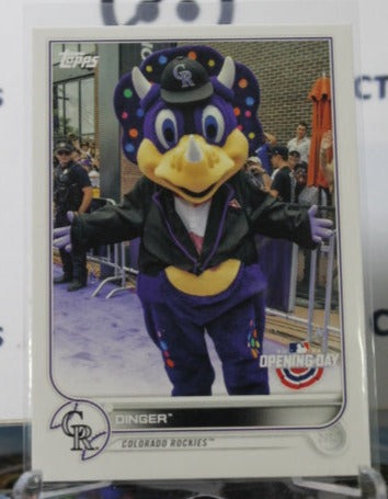 2022 TOPPS OPENING DAY DINGER # M-7 MASCOT COLORADO ROCKIES  BASEBALL