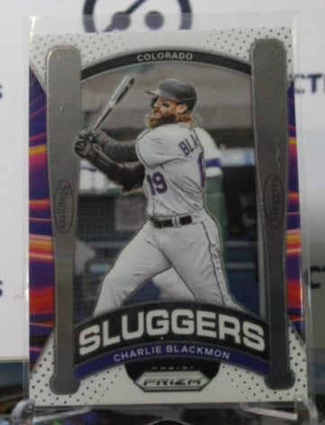 2021 PANINI PRIZM CHARLIE BLACKMON # SL1. SLUGGERS COLORADO ROCKIES  BASEBALL