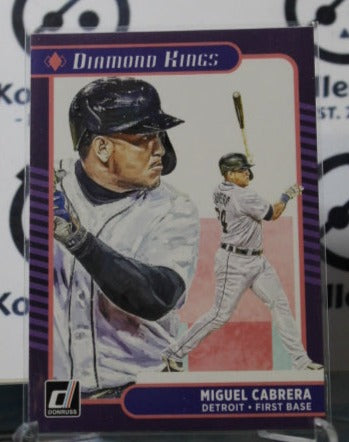 2021 PANINI DONRUSS DIAMOND KINGS MIGUEL CABRERA # 10 DETROIT TIGERS  BASEBALL