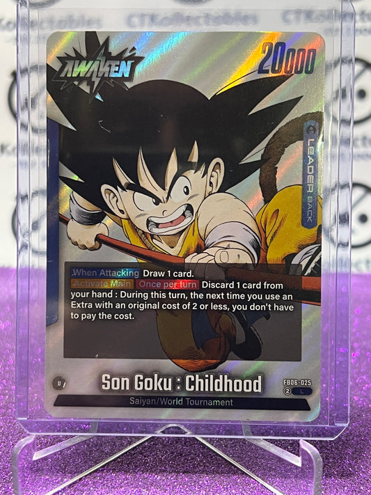 2025 DRAGON BALL SUPER MANGA BOOSTER SON GOKU : CHILDHOOD # FB06-025 L FOIL CARD