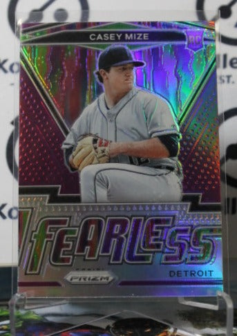 2021 PANINI PRIZM CASEY MIZE # FR-1 FEARLESS PURPLE PRIZM ROOKIE  DETROIT TIGERS  BASEBALL