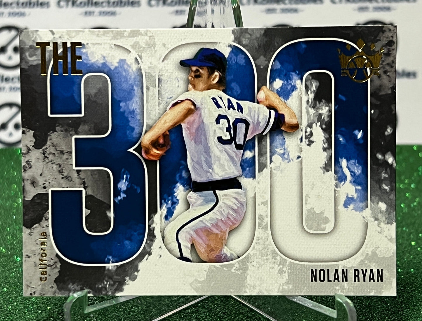 2019 PANINI DIAMOND KINGS  NOLAN RYAN # 300-8  THE 300 TEXAS RANGERS BASEBALL CARD