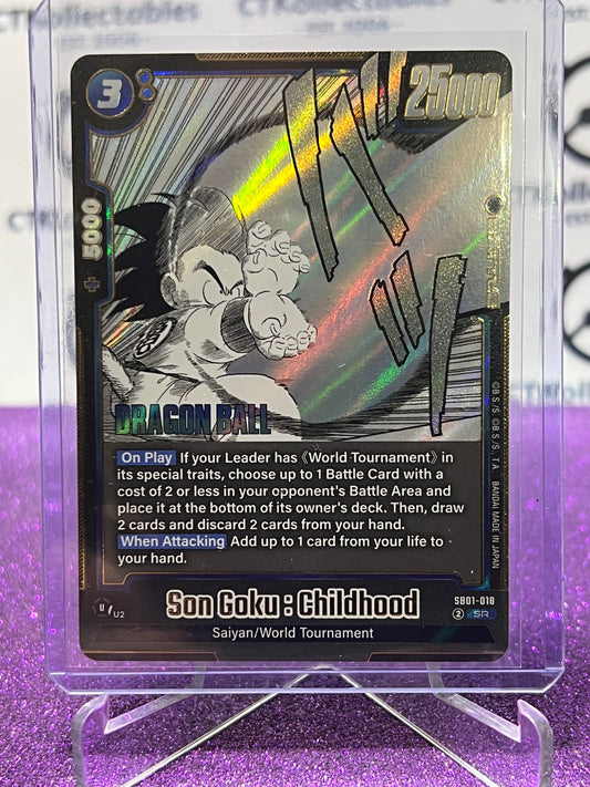2025 DRAGON BALL SUPER MANGA BOOSTER SON GOKU: CHILDHOOD # SB01-018 SR FOIL CARD