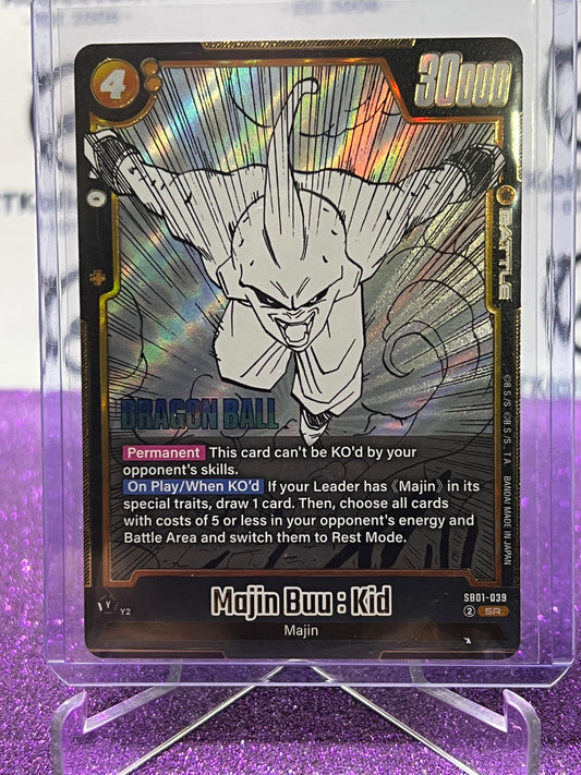 2025 DRAGON BALL SUPER MANGA BOOSTER MAJIN BUNN : KID # SB01-039 SR FOIL CARD