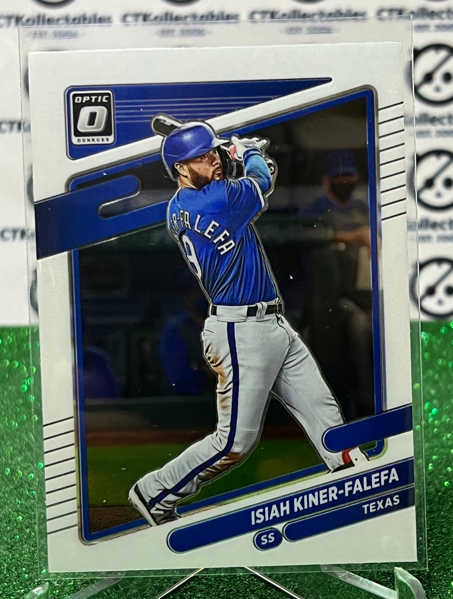 2021 PANINI DONRUSS OPTIC ISIAH KINER-FALEFA # 118 TEXAS RANGERS BASEBALL CARD