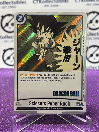2025 DRAGON BALL SUPER MANGA BOOSTER SCISSORS PAPER ROCK # FB06-041 R  FOIL CARD